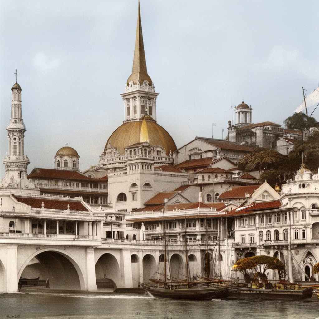 AI-generated illustration of Straits Settlements