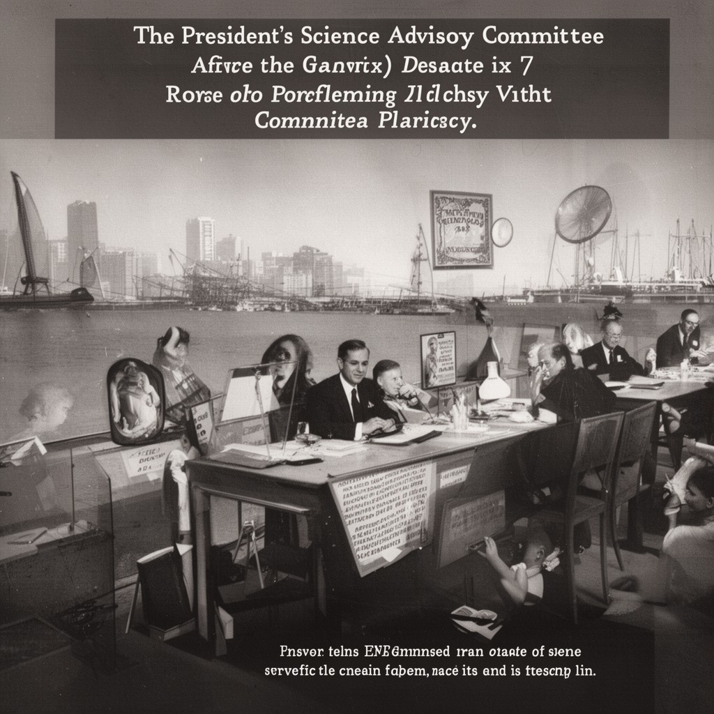 AI-generated illustration of President's Science Advisory Committee