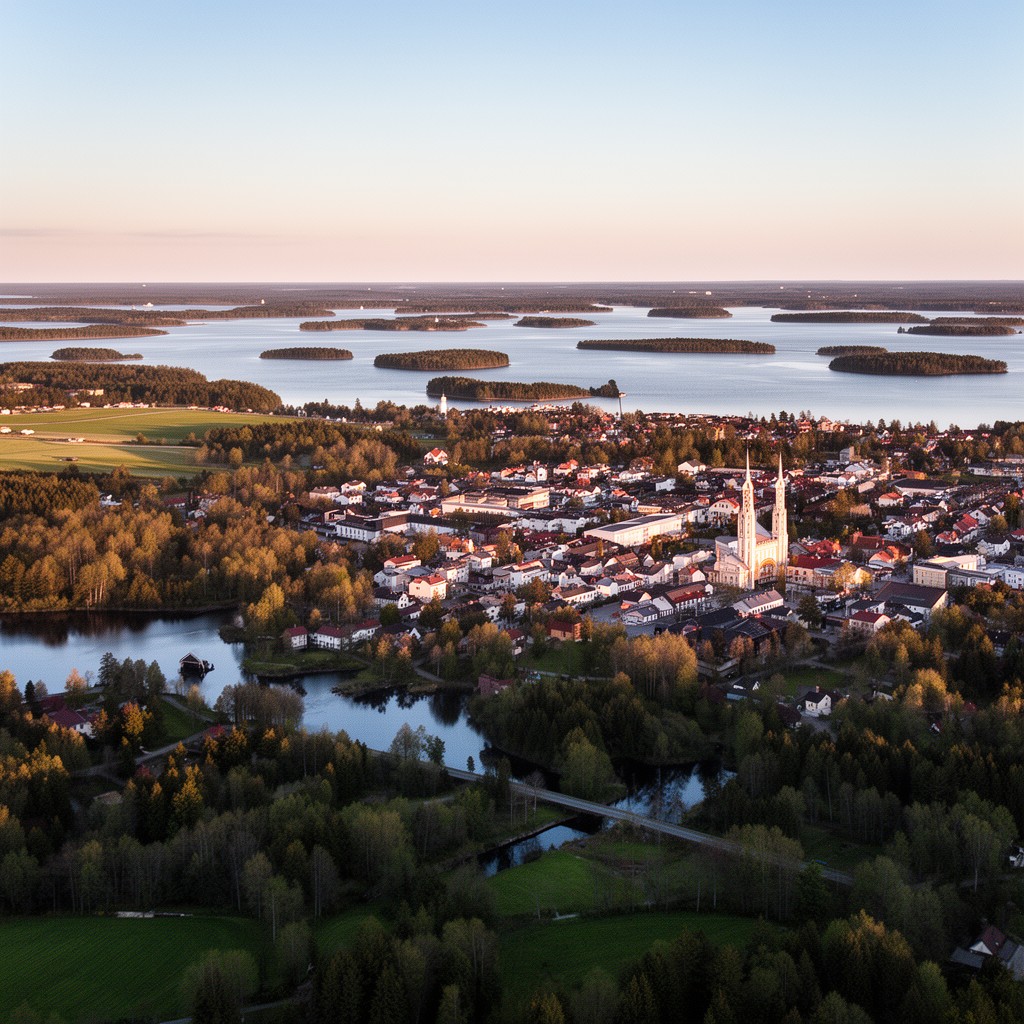 AI-generated illustration of Norrtälje Municipality