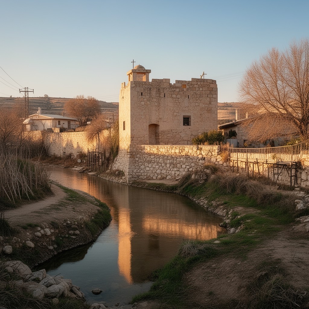 AI-generated illustration of Qasr al-Yahud