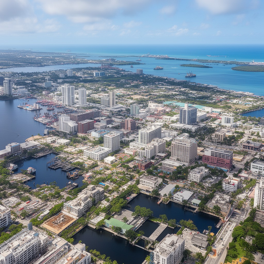 AI-generated illustration of Tampa Bay area