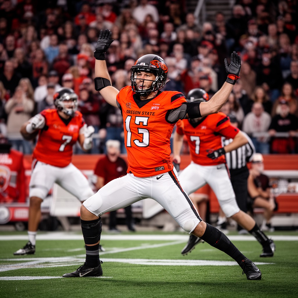 AI-generated illustration of Oregon State Beavers athletics