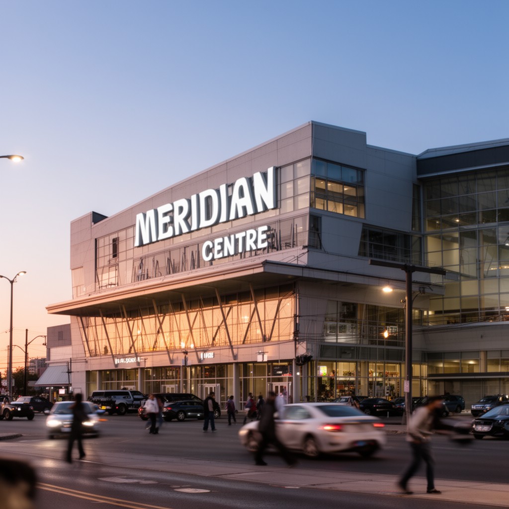 AI-generated illustration of Meridian Centre