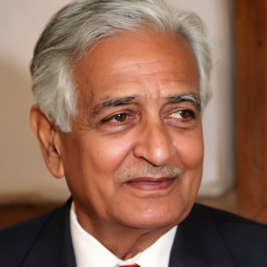 AI-generated illustration of P. L. Deshpande