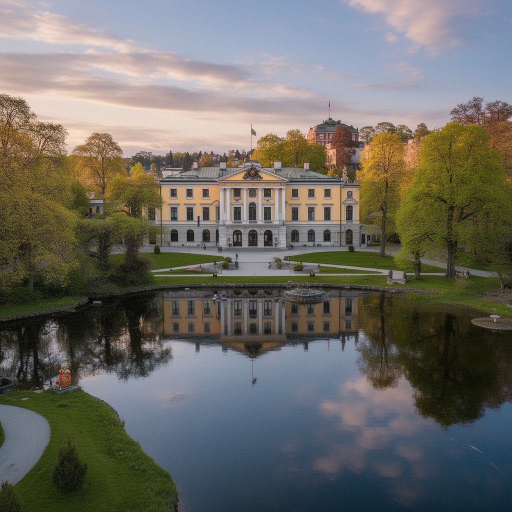 AI-generated illustration of Bygdøy Royal Estate