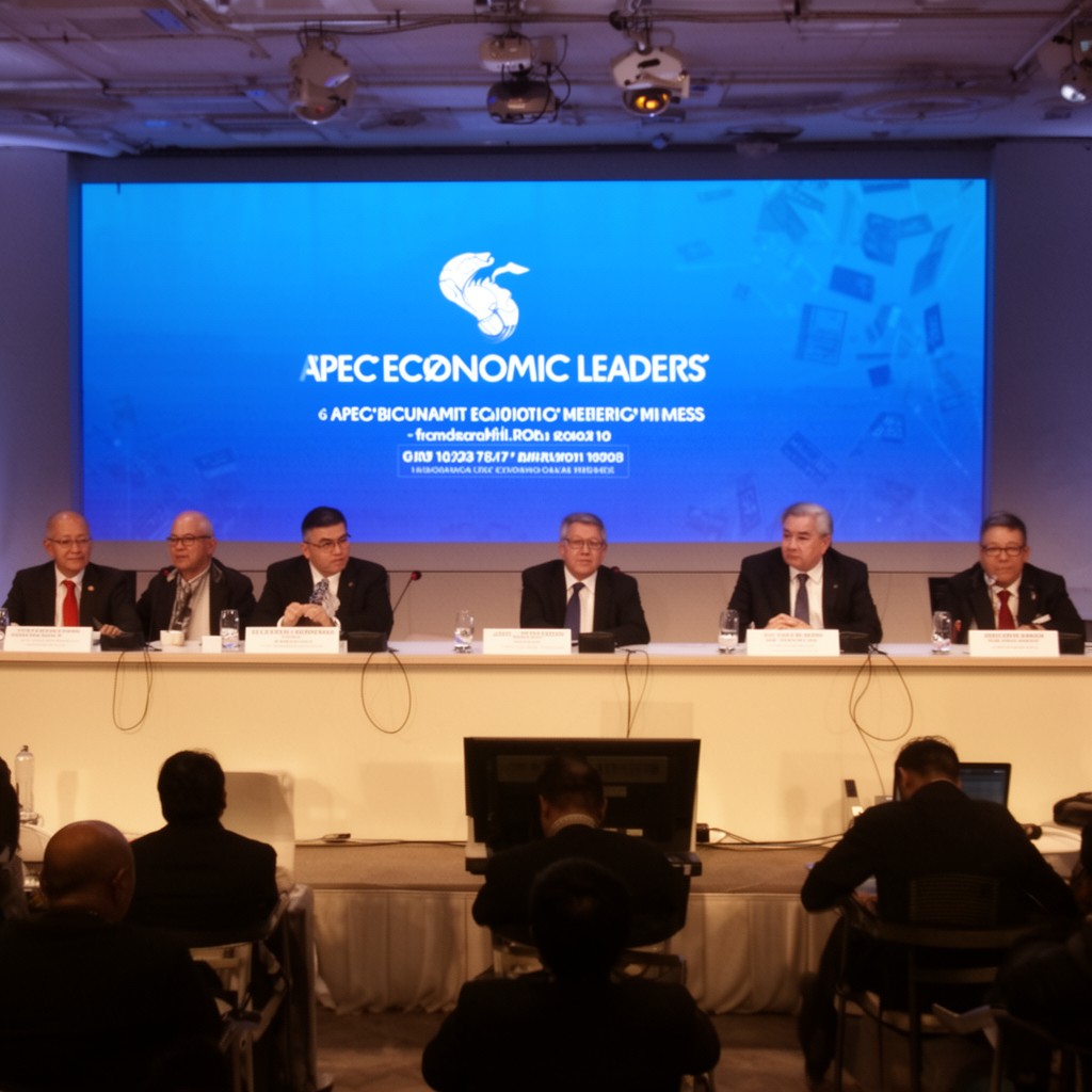 AI-generated illustration of APEC Economic Leaders' Meeting