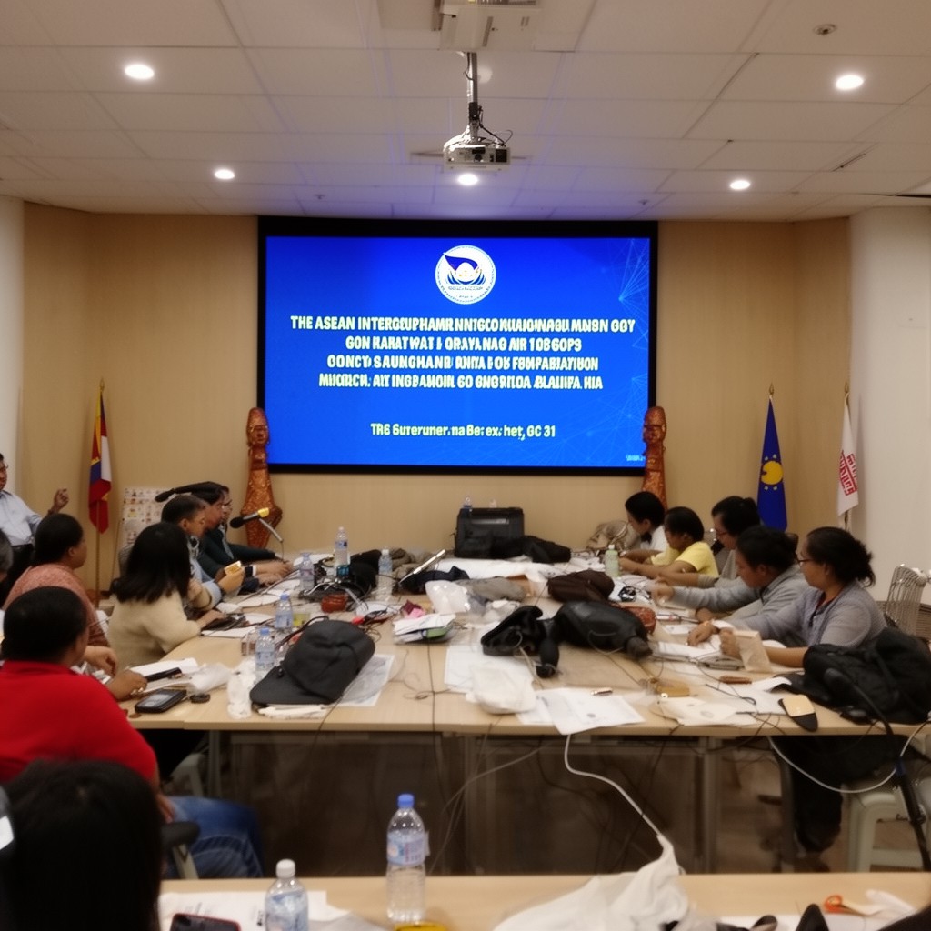 AI-generated illustration of ASEAN Intergovernmental Commission on Human Rights