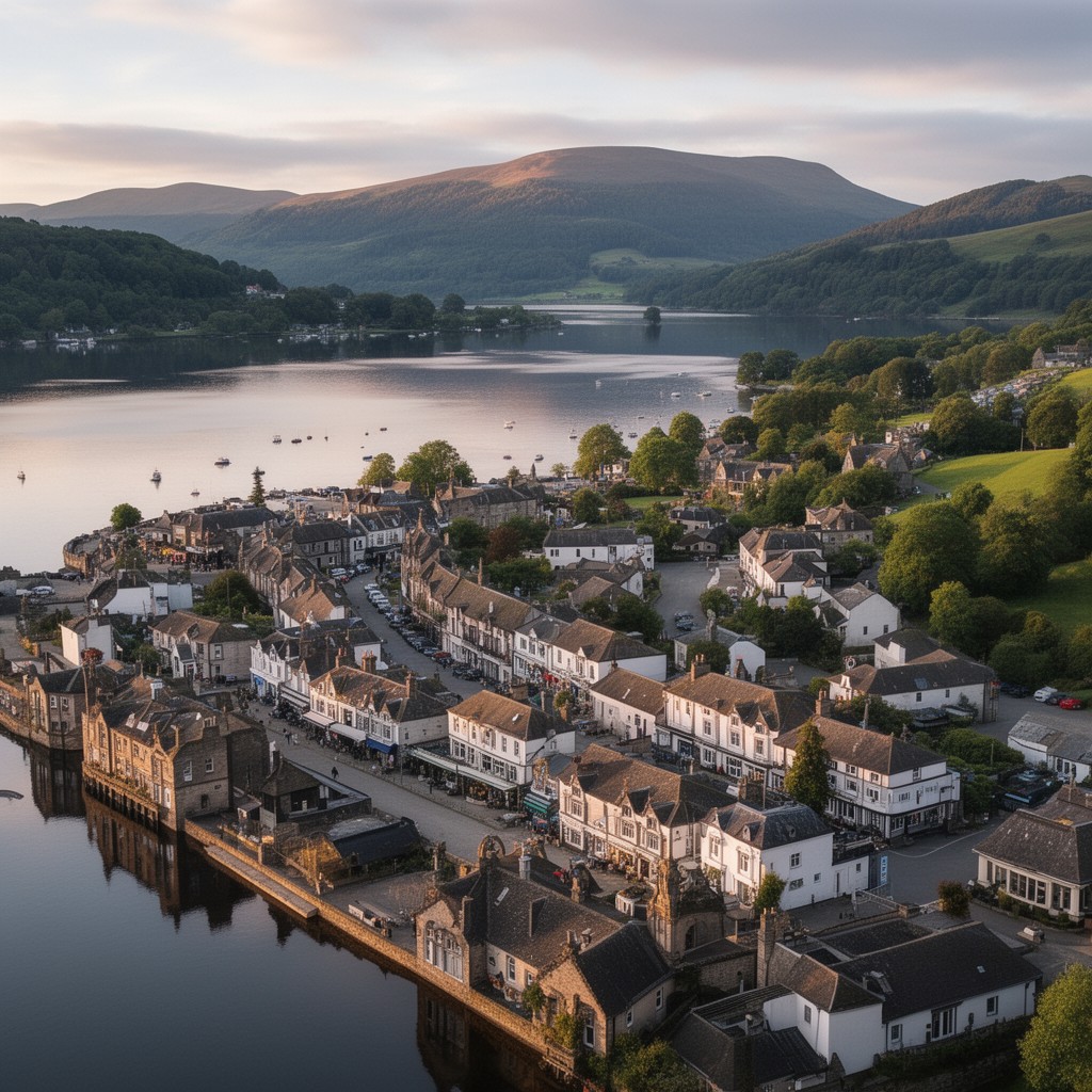 AI-generated illustration of Bowness-on-Windermere