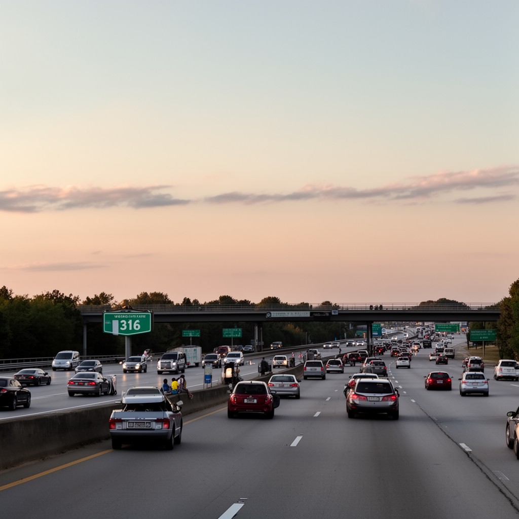 AI-generated illustration of Georgia State Route 316