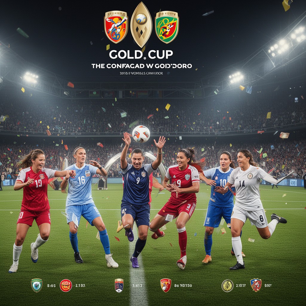 AI-generated illustration of CONCACAF W Gold Cup