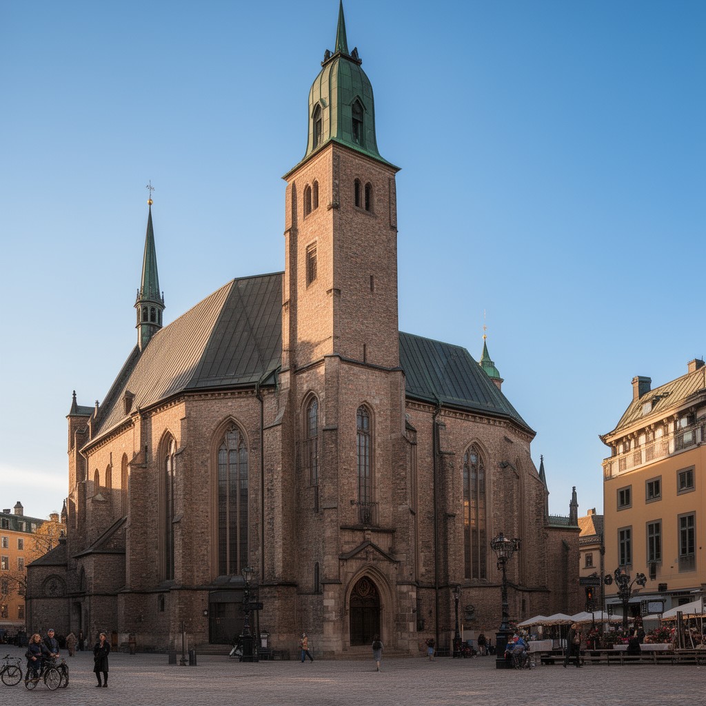 AI-generated illustration of Riddarholmen Church