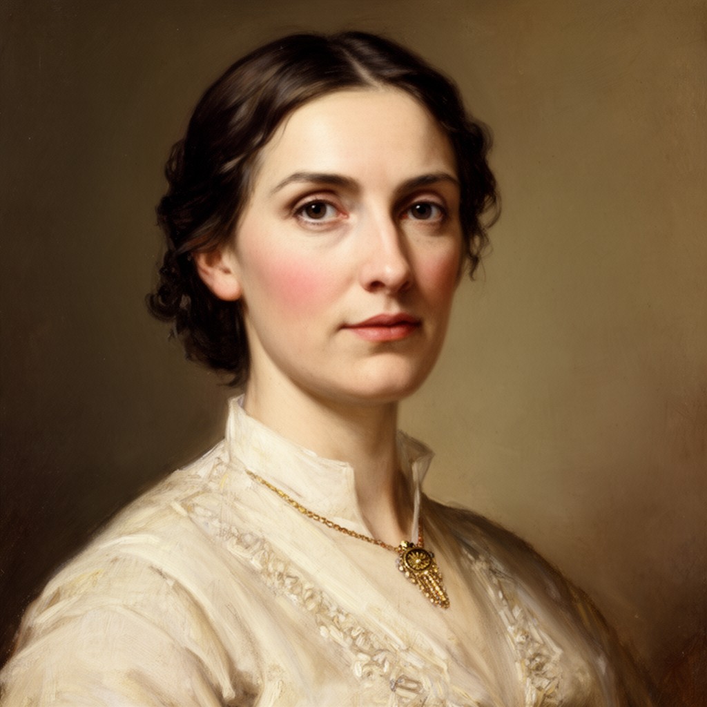 AI-generated illustration of Mary Surratt