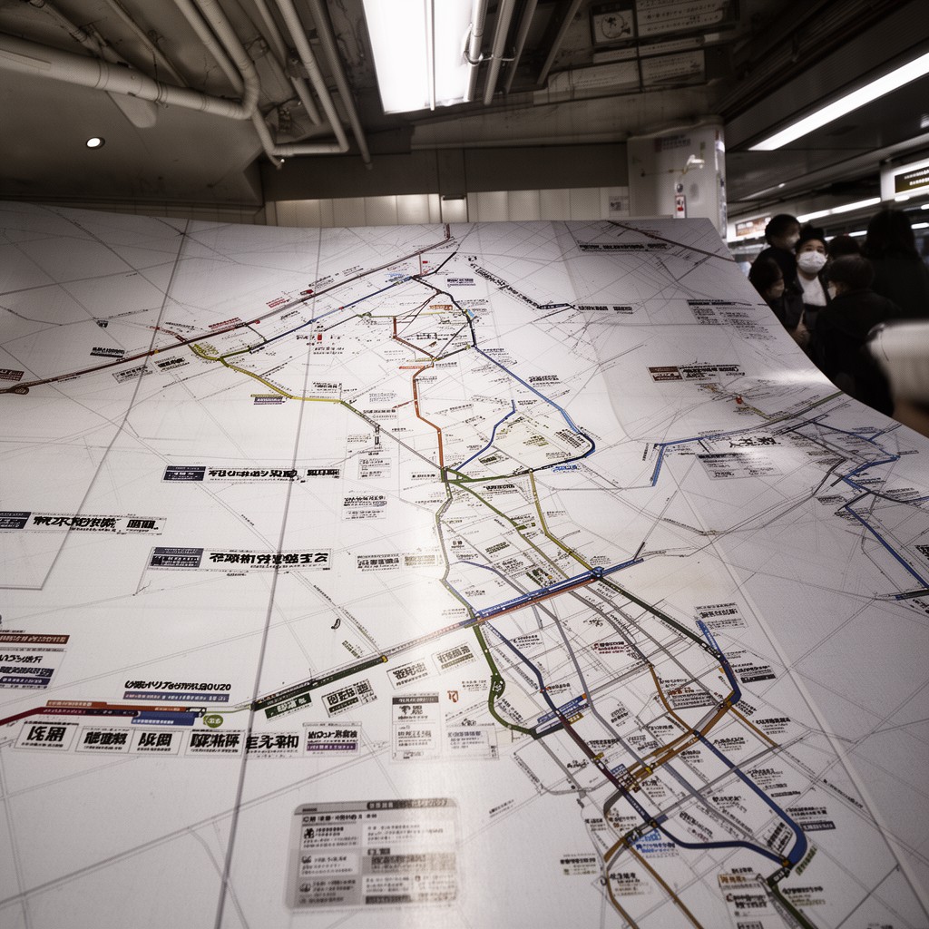 AI-generated illustration of Tokyo Metro Ginza Line