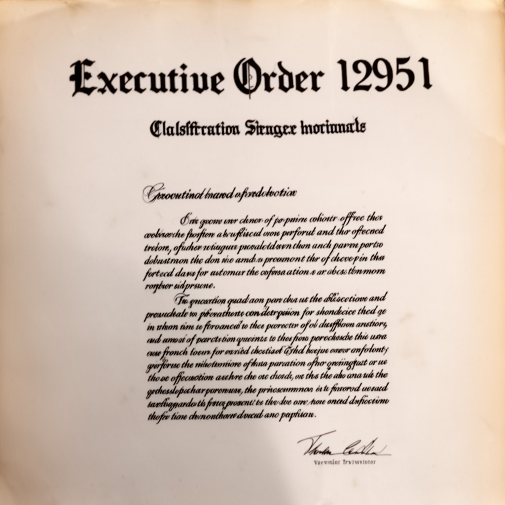 AI-generated illustration of Executive Order 12951