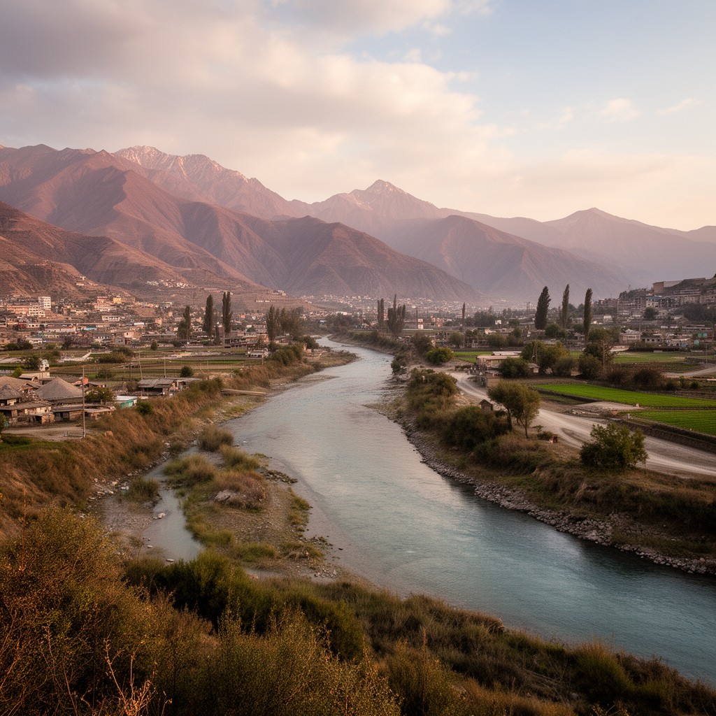 AI-generated illustration of Maipo River