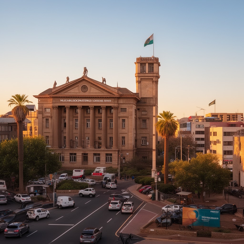AI-generated illustration of Bloemfontein