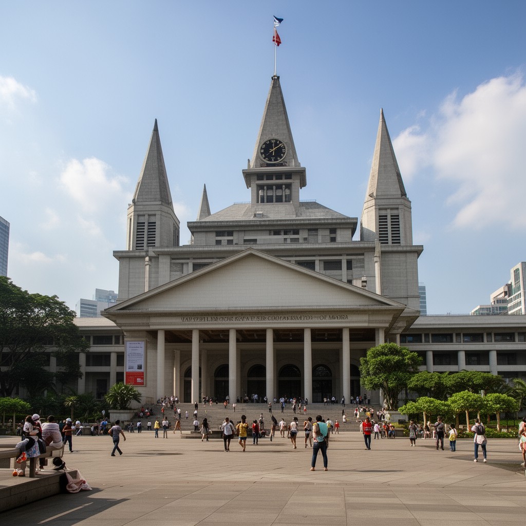 AI-generated illustration of Parliament of Singapore