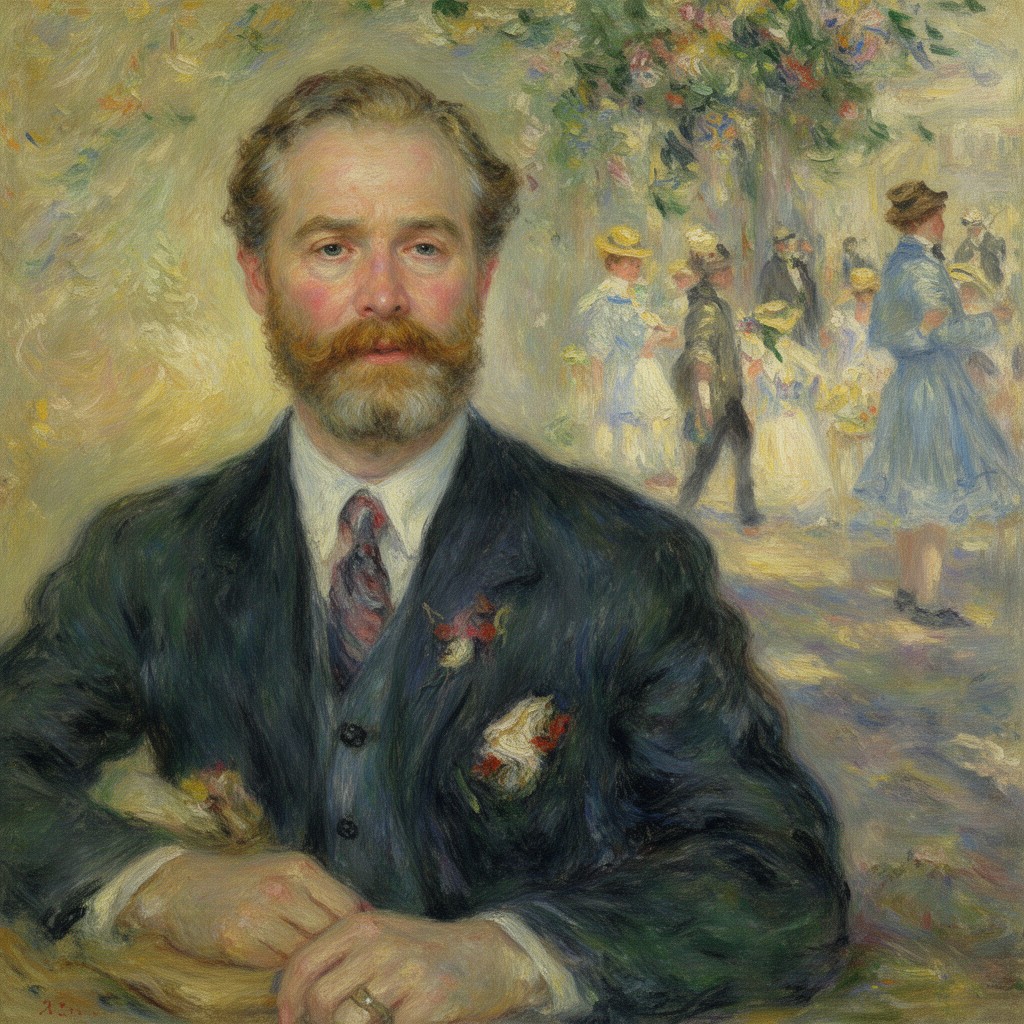 AI-generated illustration of Pierre-Auguste Renoir