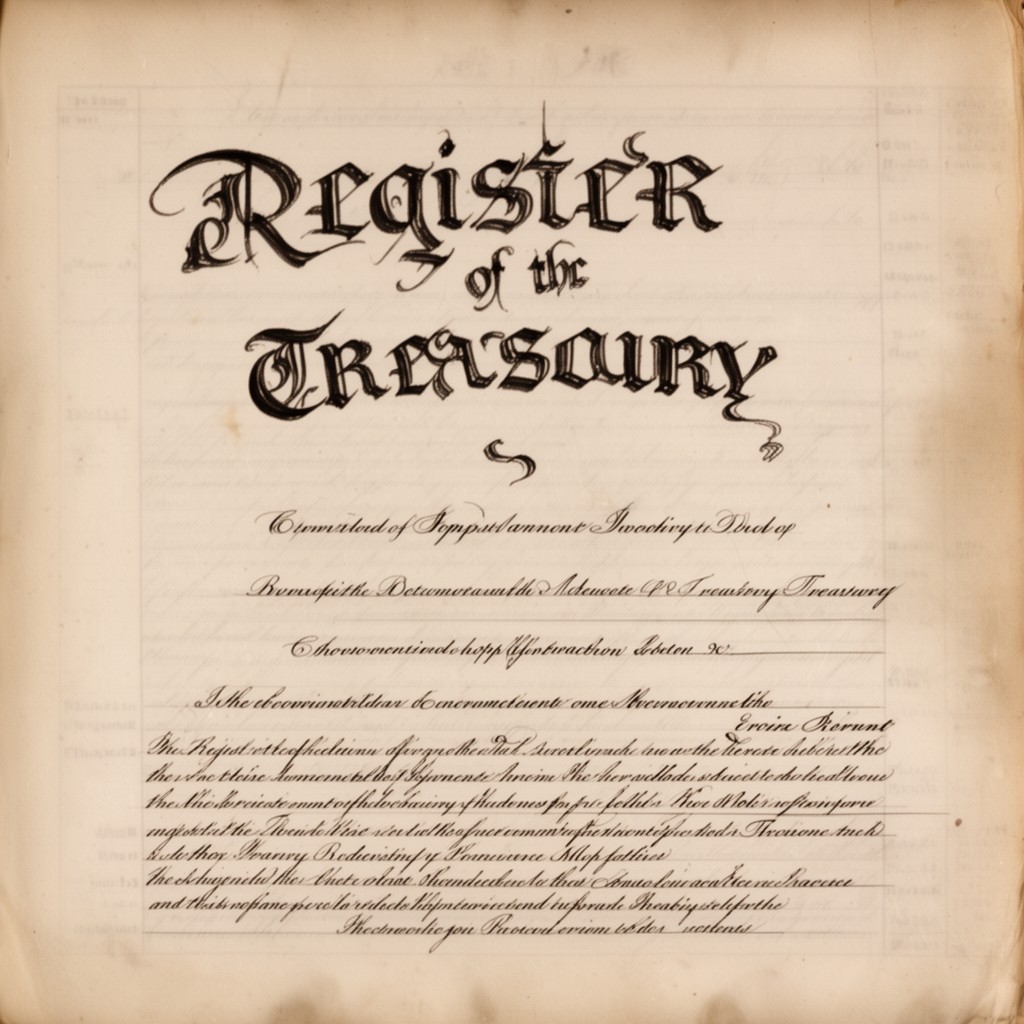 AI-generated illustration of Register of the Treasury