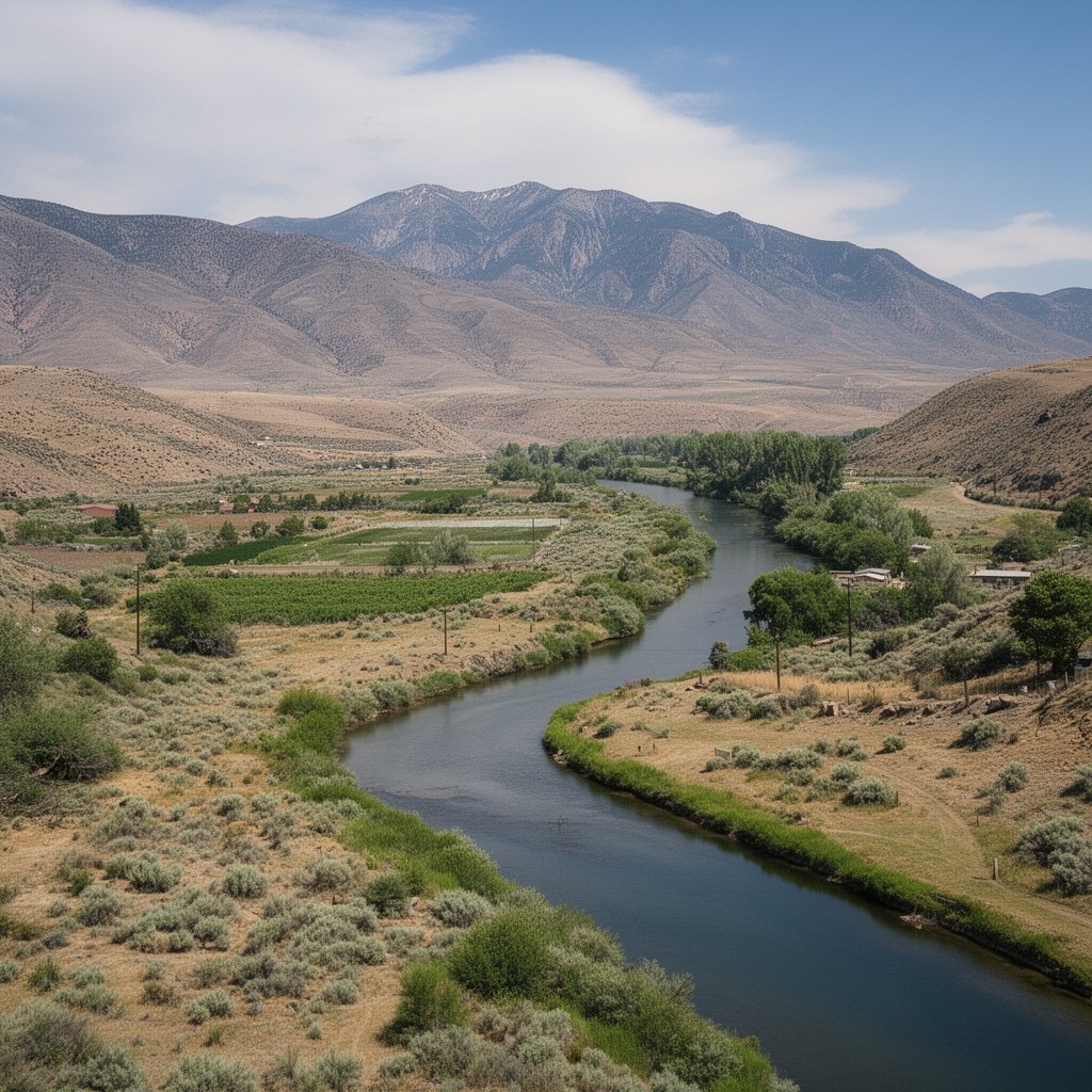 AI-generated illustration of Walker River