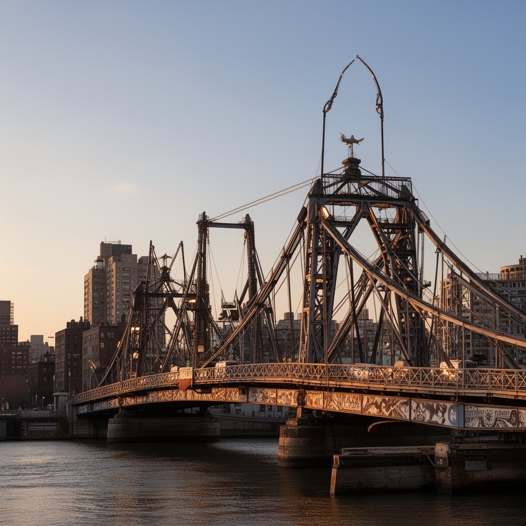 AI-generated illustration of 145th Street Bridge