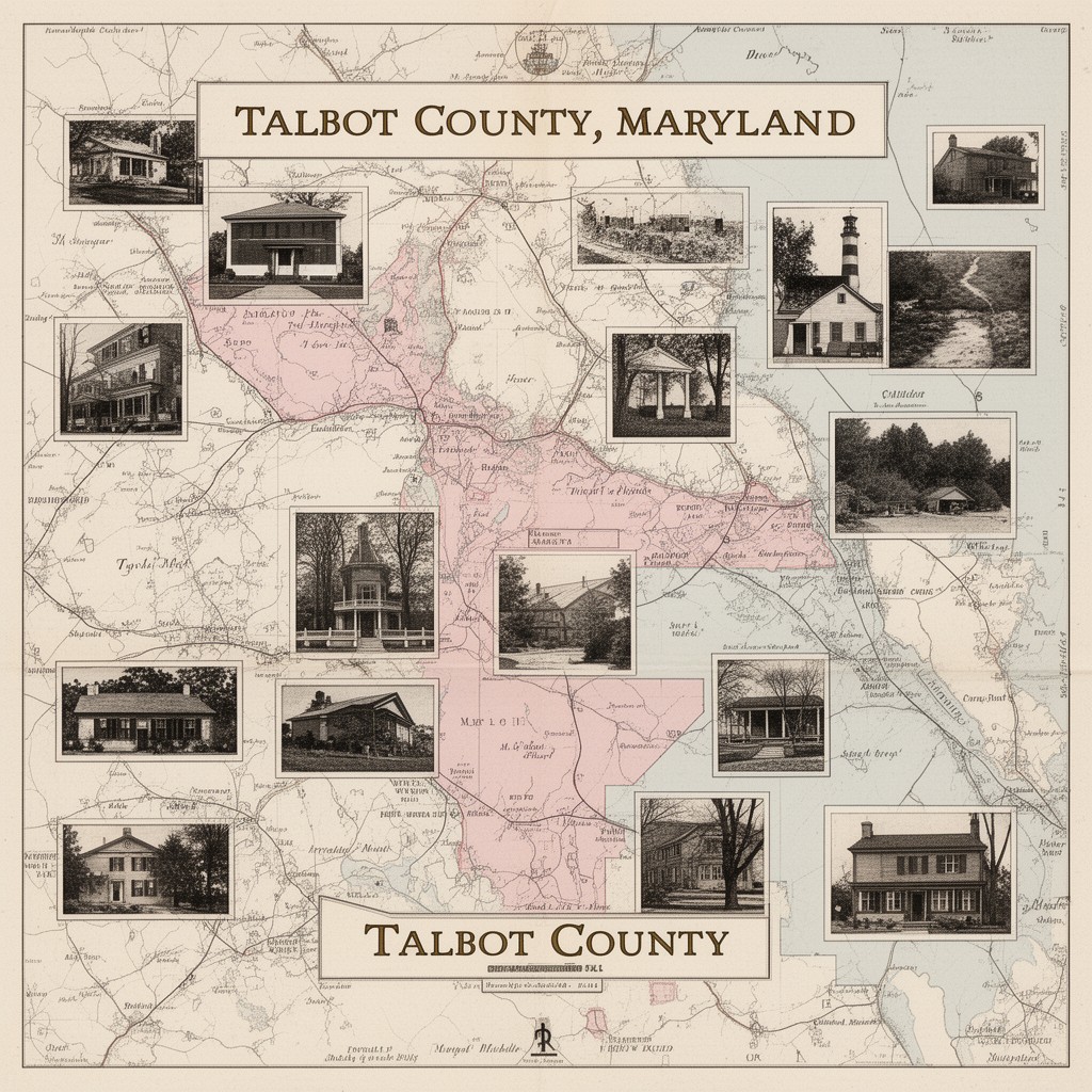 AI-generated illustration of Talbot County, Maryland