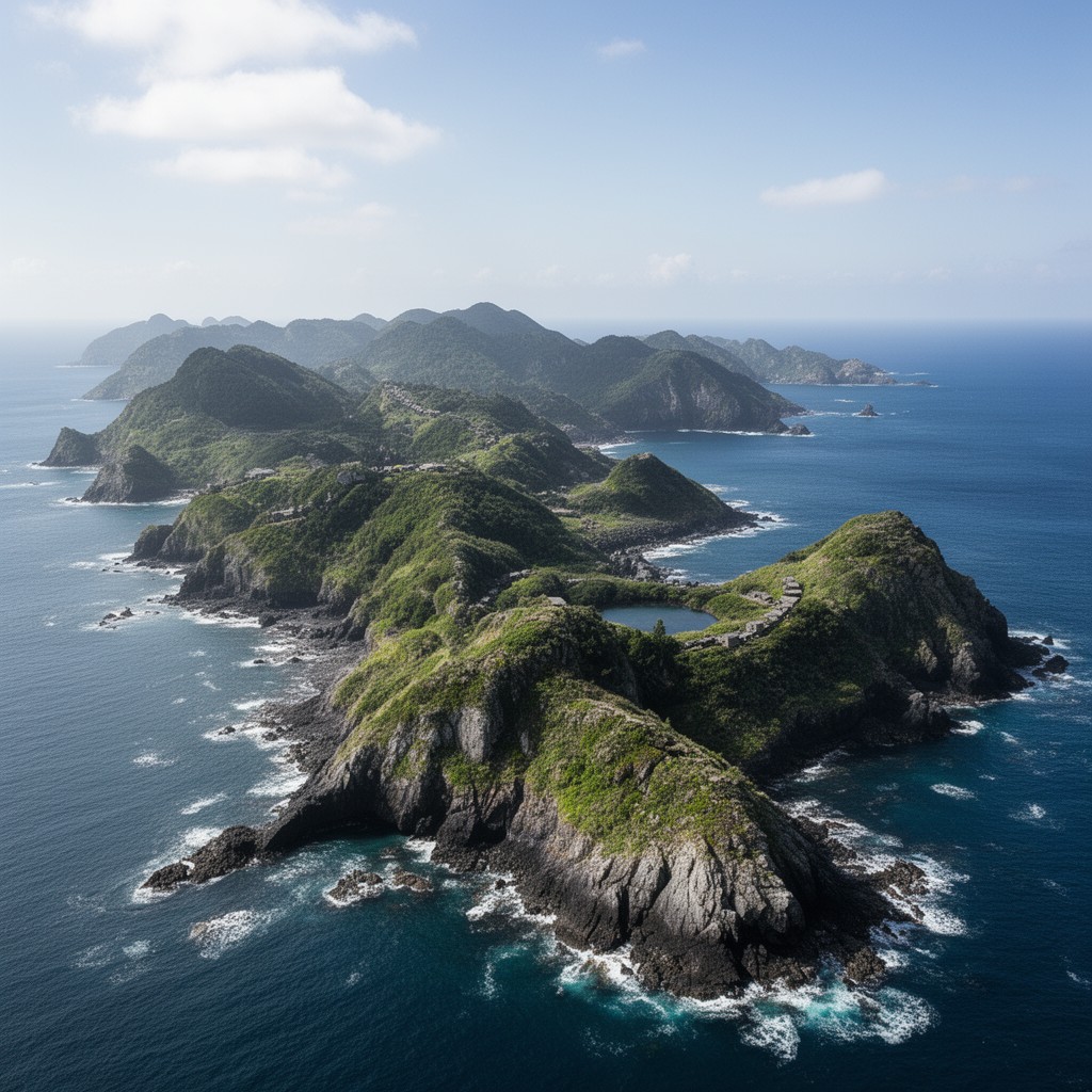 AI-generated illustration of Ogasawara Islands