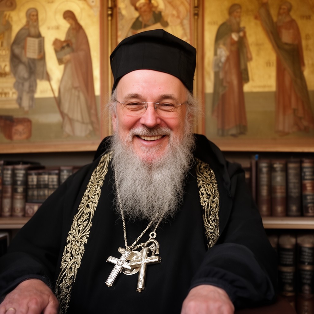 AI-generated illustration of Kallistos Ware
