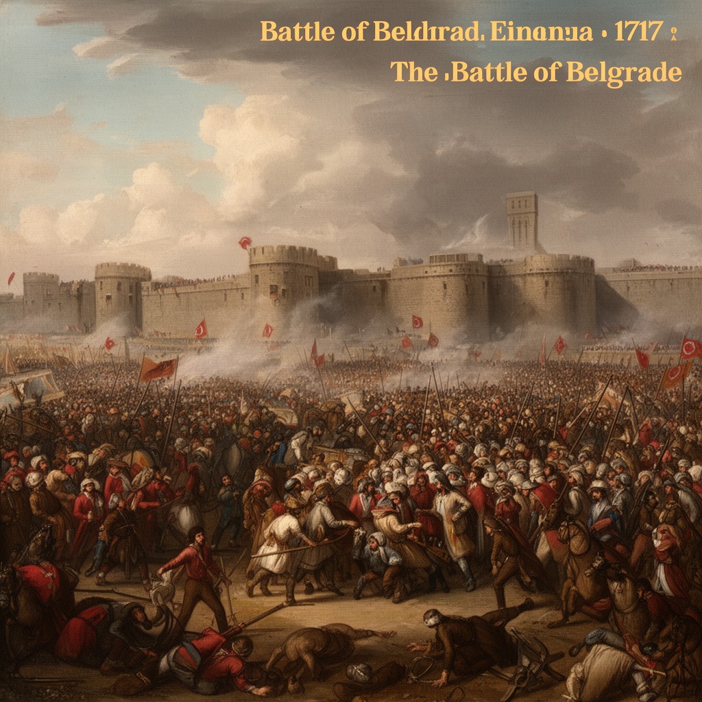 AI-generated illustration of Battle of Belgrade (1717)