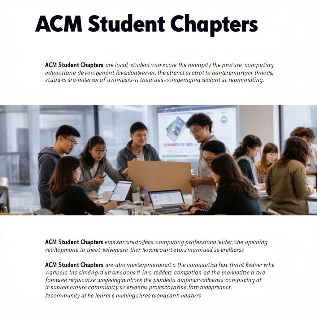 AI-generated illustration of ACM Student Chapters