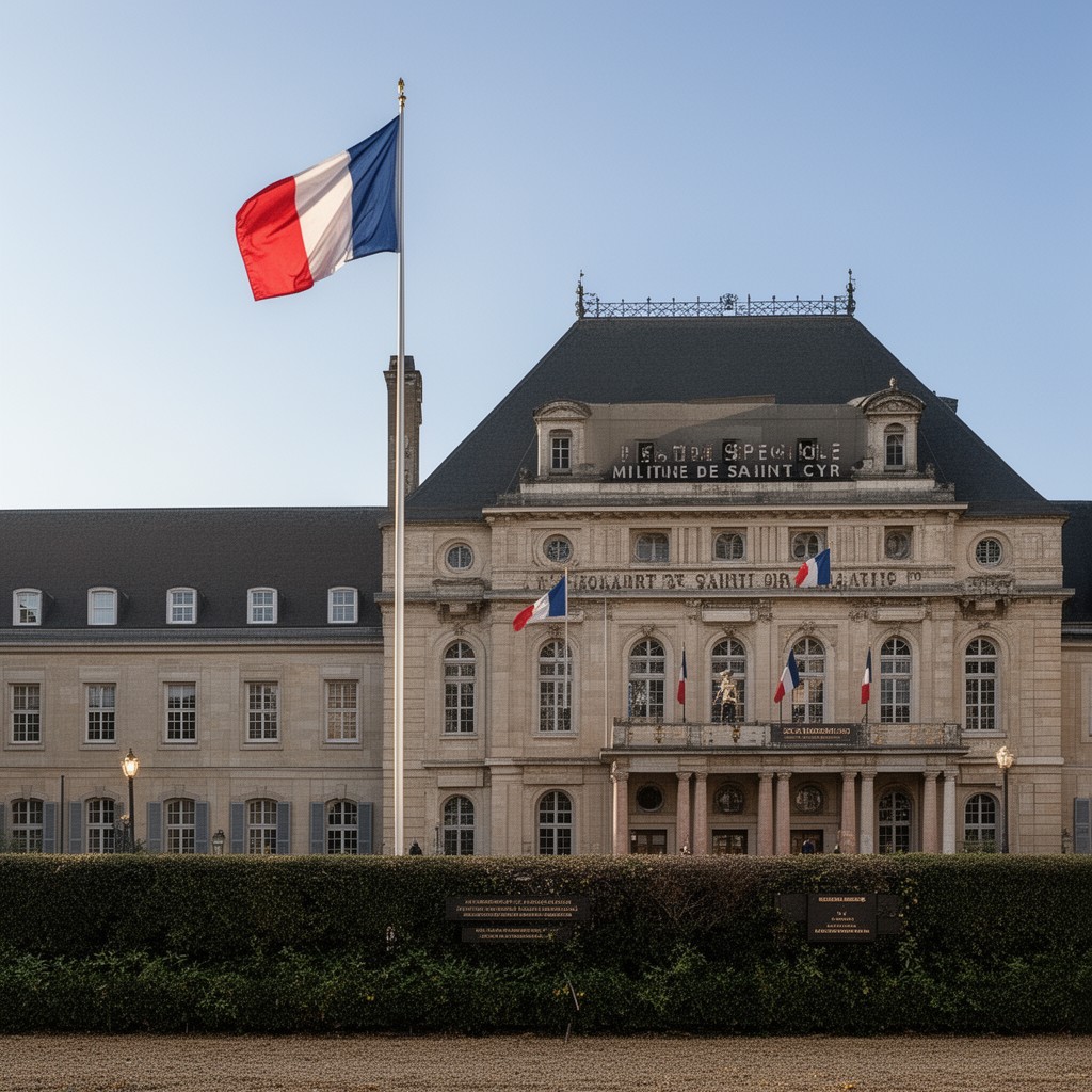 AI-generated illustration of École spéciale militaire de Saint-Cyr