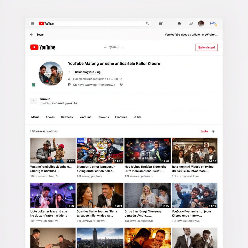 AI-generated illustration of YouTube