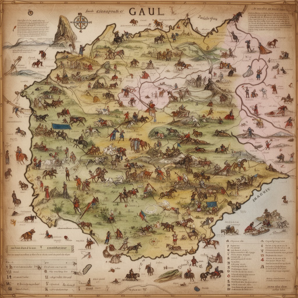 AI-generated illustration of Gaul