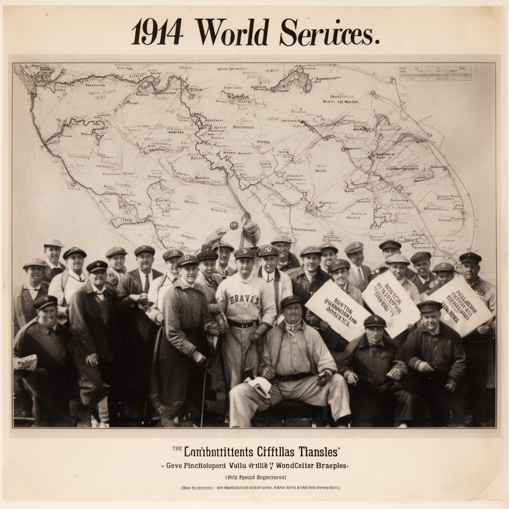 AI-generated illustration of 1914 World Series