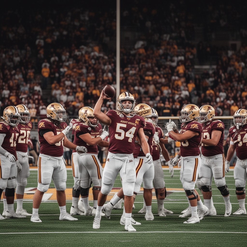 AI-generated illustration of Kent State Golden Flashes football team