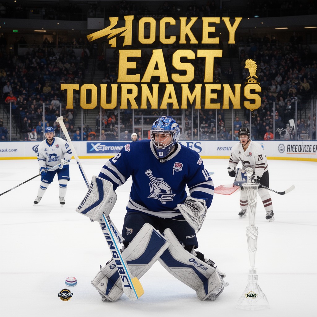 AI-generated illustration of Hockey East tournaments