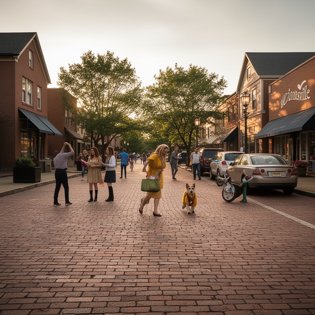 AI-generated illustration of Zionsville, Indiana, United States