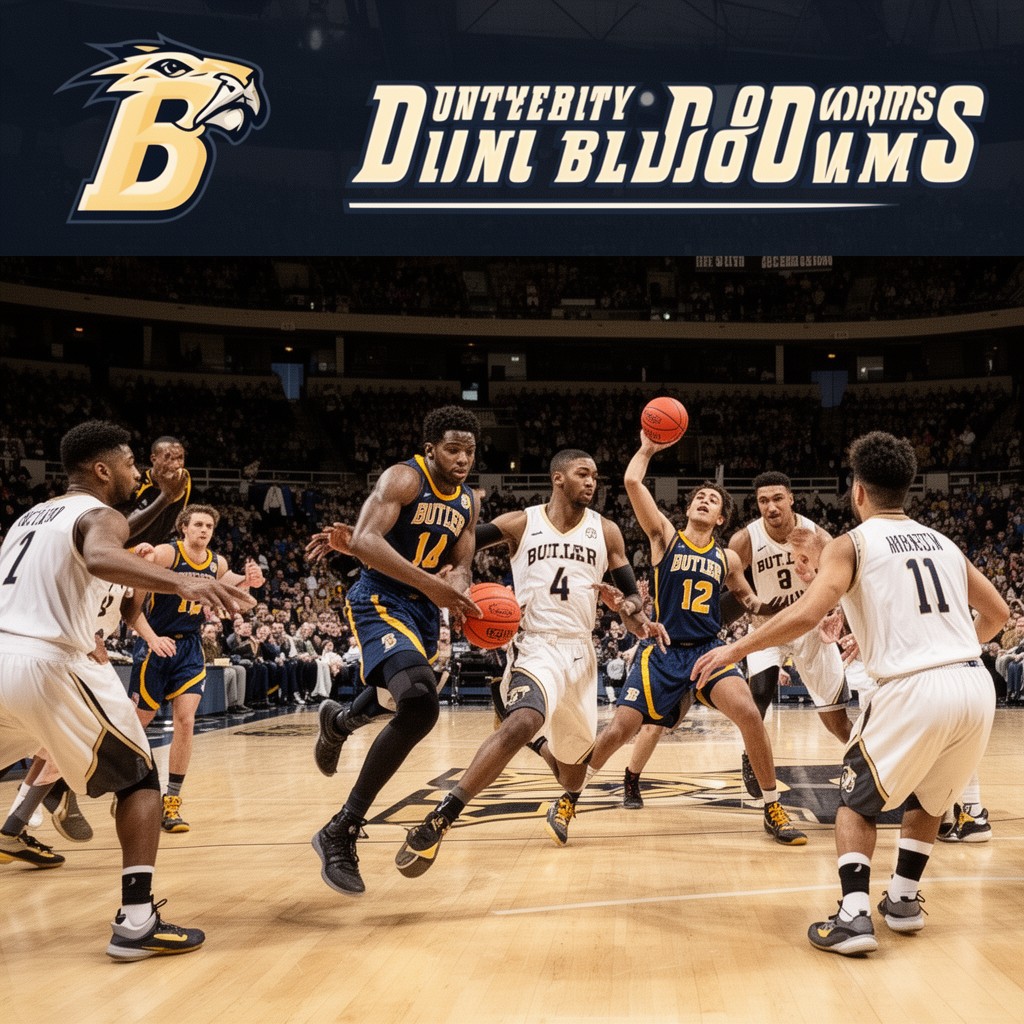AI-generated illustration of Butler Bulldogs men's basketball