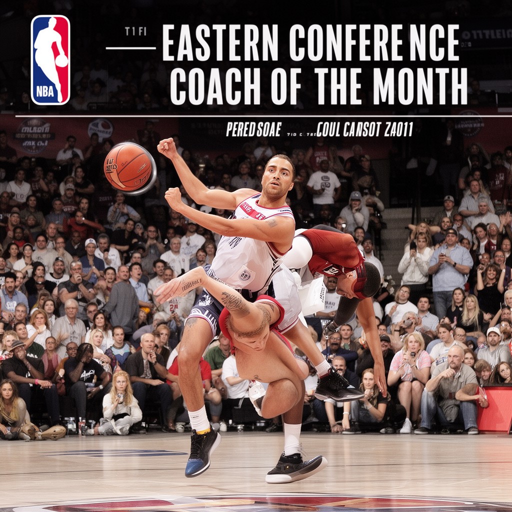 AI-generated illustration of NBA Eastern Conference Coach of the Month