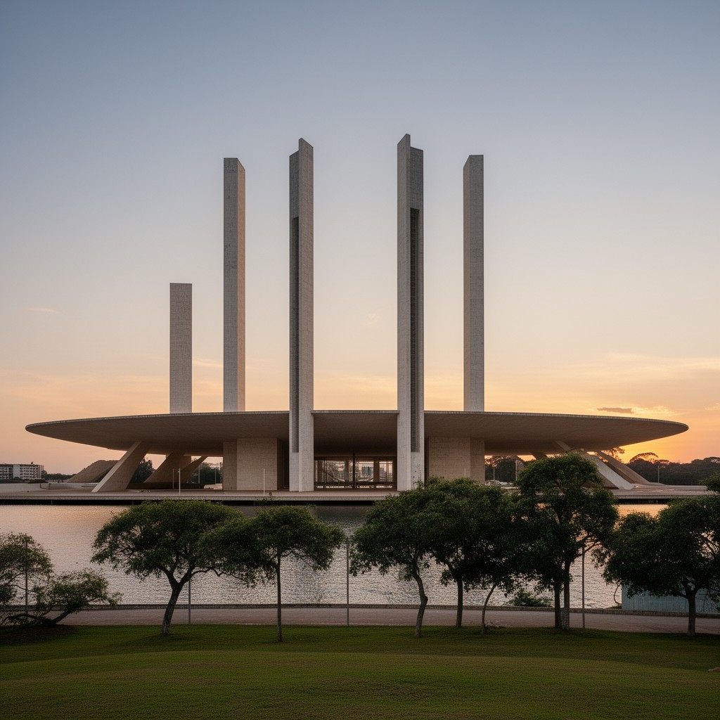 AI-generated illustration of Palácio da Alvorada