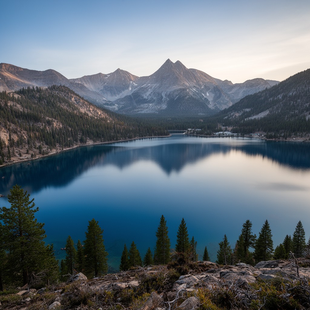 AI-generated illustration of Lake Tahoe