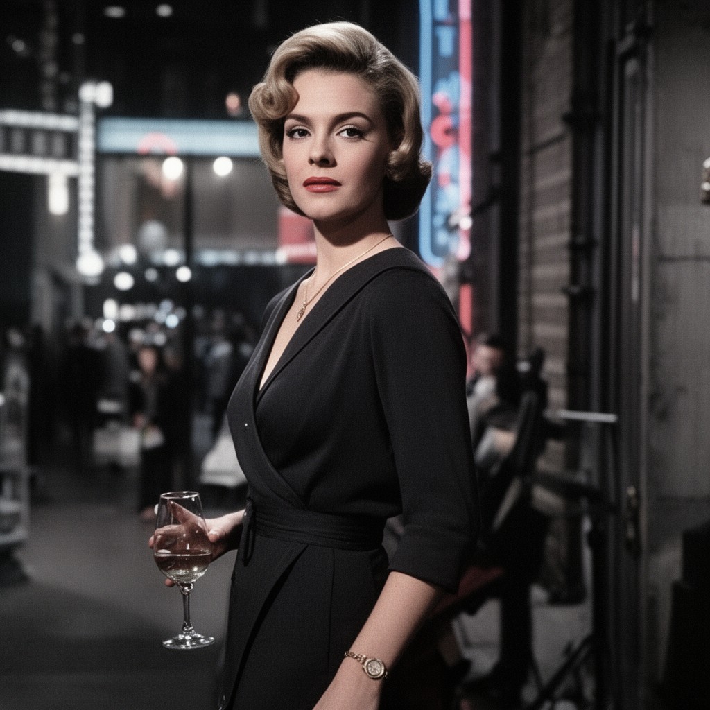AI-generated illustration of character Holly Golightly