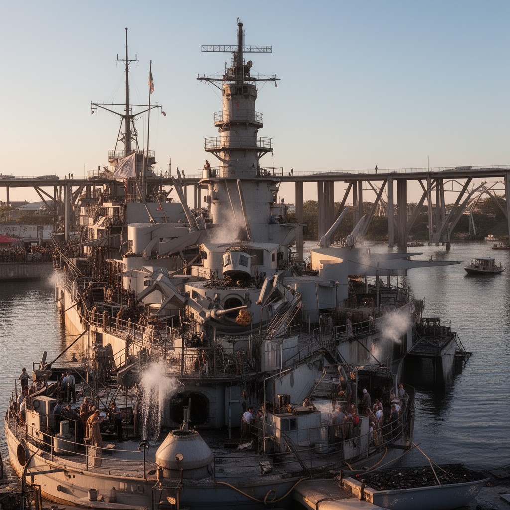 AI-generated illustration of World War II Valor in the Pacific National Monument