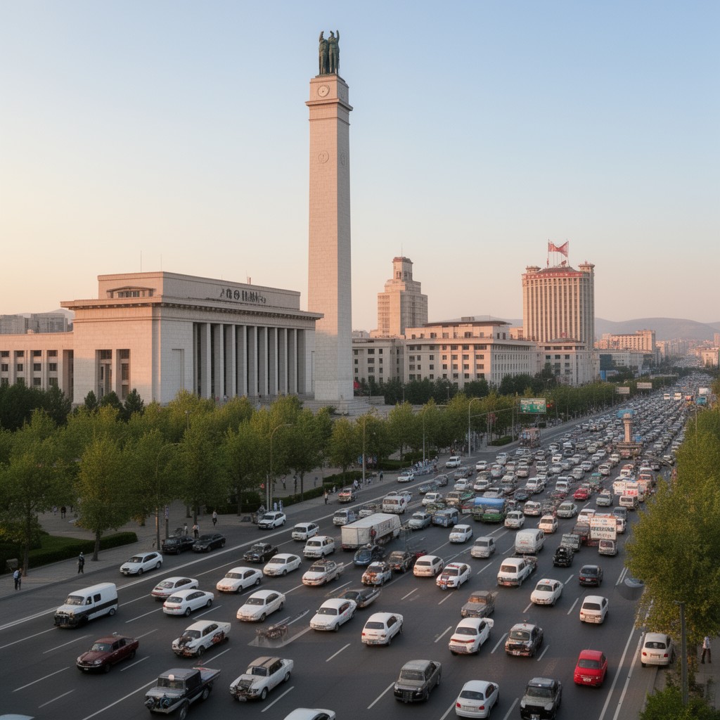 AI-generated illustration of Pyongyang