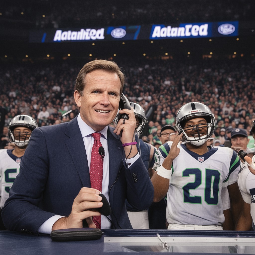AI-generated illustration of Cris Collinsworth