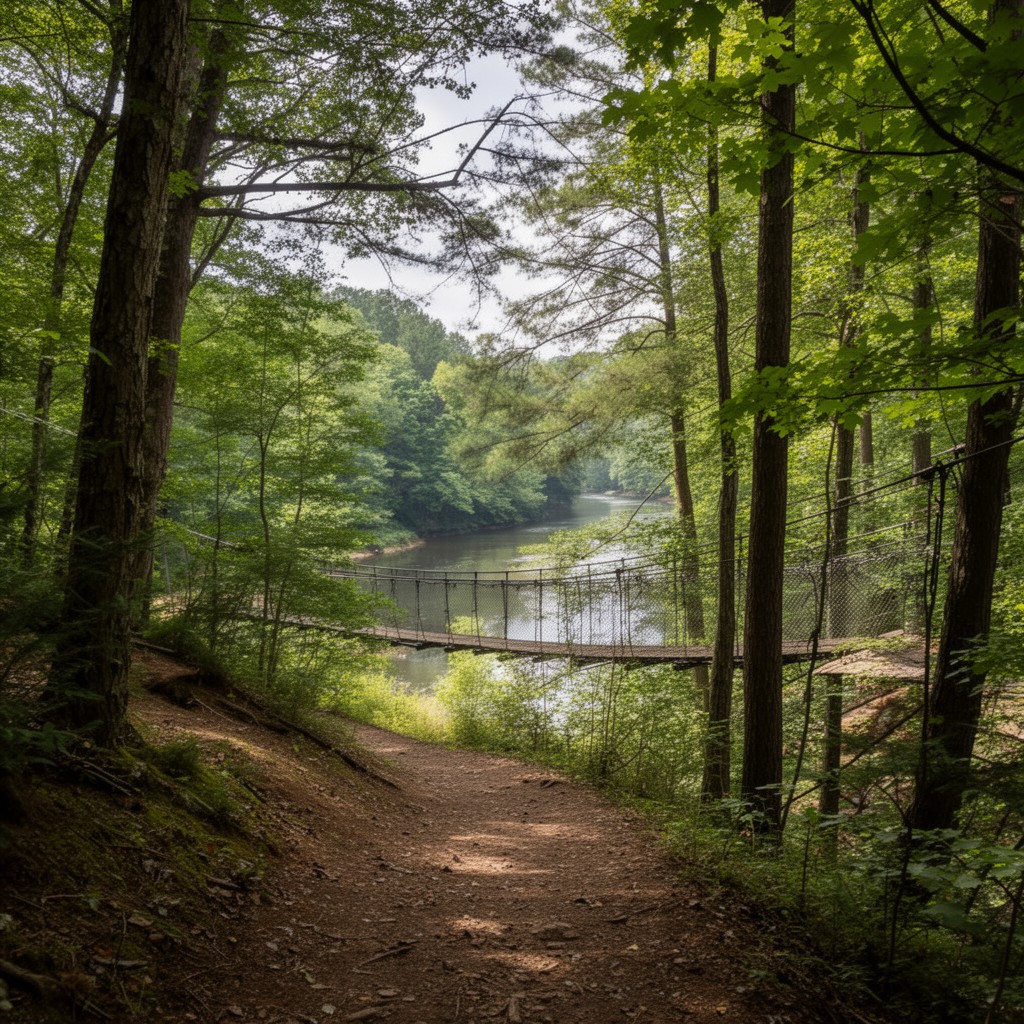 AI-generated illustration of Cox Mountain Trail