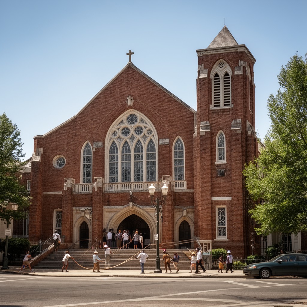 AI-generated illustration of 16th Street Baptist Church