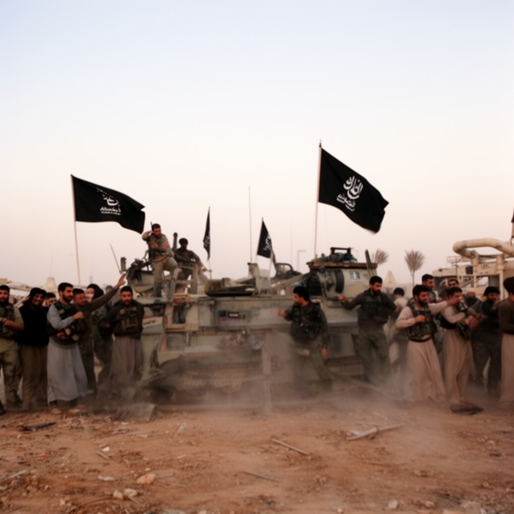 AI-generated illustration of al-Qaeda in Iraq