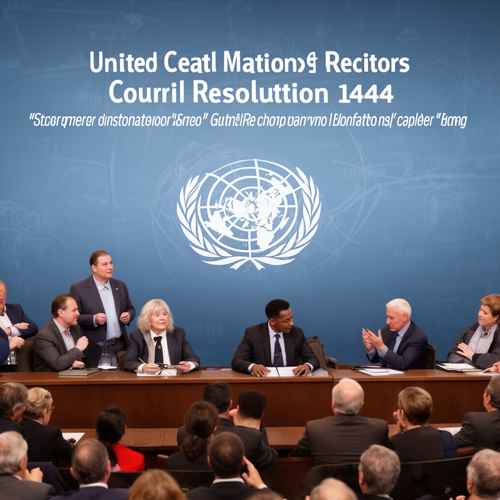 AI-generated illustration of United Nations Security Council Resolution 1441
