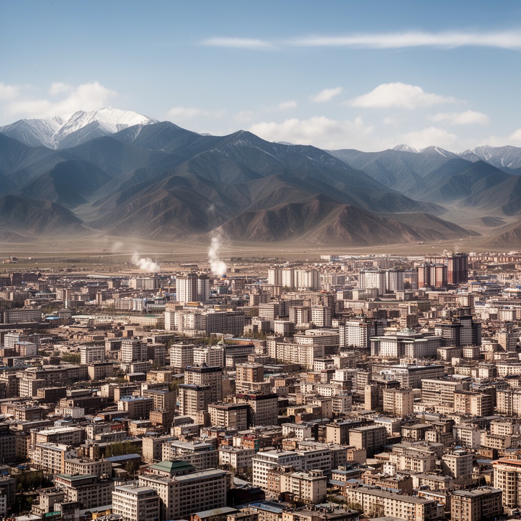 AI-generated illustration of Ulaanbaatar